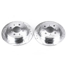 Load image into Gallery viewer, Power Stop 90-01 Acura Integra Rear Evolution Drilled &amp; Slotted Rotors - Pair Brake Rotors - Slot &amp; Drilled PowerStop   
