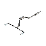 Borla 22-23 Volkswagen Golf GTI 2.0L AT/MT 3inch S-Type Cat-Back Exhaust - 4in Split Single Tips Catback Borla