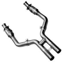 Load image into Gallery viewer, Kooks 05-10 Ford Mustang GT Shelby GT Bullitt 1-5/8 x 2-1/2 (3V) Header &amp; Green Catted H-Pipe Kit Headers &amp; Manifolds Kooks Headers
