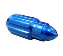 Load image into Gallery viewer, NRG 500 Series M12 X 1.5 Bullet Shape Steel Lug Nut Set - 21 Pc w/Lock Key - Blue Lug Nuts NRG
