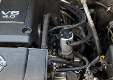 Load image into Gallery viewer, J&amp;L 2005-2019 Nissan Frontier 4L Oil Separator 3.0 - Clear Anodized Oil Separators J&amp;L
