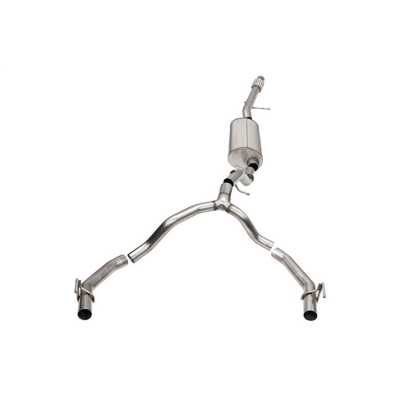 Corsa 2021-2023 Cadillac Escalade ESV 6.2L Dual Rear 3.5/2.75in Sport Cat-Back Uses Factory Bezels Catback CORSA Performance