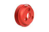 Perrin 15-22 Subaru WRX / 14-18 FXT / 18-21 Crosstrek Lightweight Water Pump Pulley - Red Pulleys - Crank, Underdrive Perrin Performance   