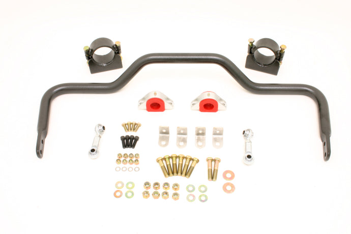 BMR 64-72 A-Body w/ 3in Axles Rear Solid 1.375in Xtreme Anti-Roll Bar Kit - Black Hammertone Sway Bars BMR Suspension   