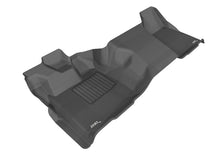 Load image into Gallery viewer, 3D MAXpider 2011-2016 Ford F-250/350/450 Regular Cab Kagu 1st Row Floormat - Black Floor Mats - Rubber 3D MAXpider   
