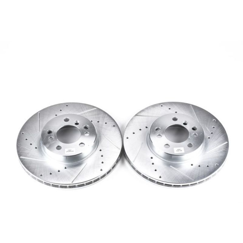 Power Stop 00-06 BMW X5 Front Evolution Drilled & Slotted Rotors - Pair Brake Rotors - Slot & Drilled PowerStop