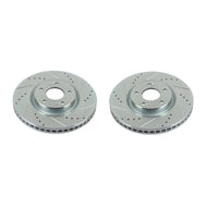 Power Stop 12-17 Hyundai Azera Front Evolution Drilled & Slotted Rotors - Pair Brake Rotors - Slot & Drilled PowerStop   