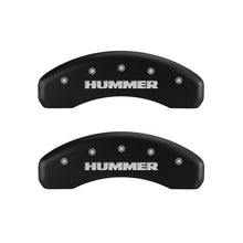 Load image into Gallery viewer, MGP 4 Caliper Covers Engraved Front &amp; Rear Hummer Red finish silver ch Caliper Covers MGP
