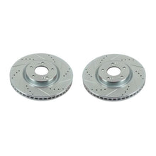 Load image into Gallery viewer, Power Stop 12-17 Hyundai Azera Front Evolution Drilled &amp; Slotted Rotors - Pair Brake Rotors - Slot &amp; Drilled PowerStop   
