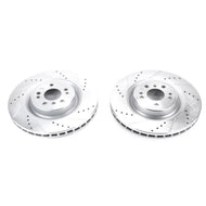 Power Stop 16-17 Mercedes-Benz GLE300d Front Evolution Drilled & Slotted Rotors - Pair Brake Rotors - Slot & Drilled PowerStop