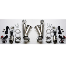 Load image into Gallery viewer, Granatelli 3.0in Alum Mild Steel Electronic Dual Slip Fit Exhaust Cutout w/Band Clamps Exhaust Cutouts Granatelli Motor Sports
