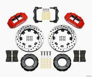 Wilwood Narrow Superlite 4R Front Kit 12.19in Drilled Red 82-86 Jeep CJ Big Brake Kits Wilwood