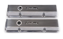 Load image into Gallery viewer, Edelbrock Valve Cover Elite II Series Chevrolet 1959-1986 262-400 CI V8 Low Polished Valve Covers Edelbrock
