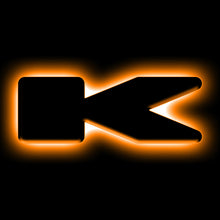 Load image into Gallery viewer, ORACLE Lighting Universal Illuminated LED Letter Badges - Matte Blk Surface Finish - K SEE WARRANTY Light Accessories and Wiring ORACLE Lighting
