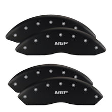 Load image into Gallery viewer, MGP 4 Caliper Covers Engraved Front &amp; Rear Trailblazer style/SS Red finish silver ch Caliper Covers MGP
