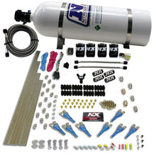 Load image into Gallery viewer, Nitrous Express 8 Cyl Shark Direct Port 4 Solenoids Nitrous Kit (200-600HP) w/15lb Bottle Nitrous Systems Nitrous Express
