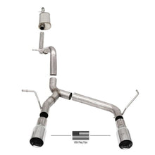 Load image into Gallery viewer, Corsa 2018-2024 Jeep Wrangler JLU 3.6L 2.75in Sport Cat-Back Exhaust w/ American Flag Tips Catback CORSA Performance
