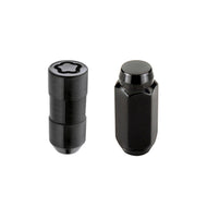 McGard 6 Lug Hex Install Kit w/Locks (Cone Seat Nut) M14X2.0 / 13/16 Hex / 2.25in. Length - Black Lug Nuts McGard