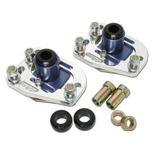 Load image into Gallery viewer, BBK 79-93 Mustang Caster Camber Plate Kit - Silver Anodized Finish Shock Mounts &amp; Camber Plates BBK
