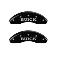 MGP 4 Caliper Covers Engraved Front Buick Engraved Rear Buick Shield Black finish silver ch Caliper Covers MGP