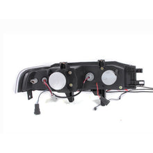 Load image into Gallery viewer, ANZO 1990-1993 Honda Accord Projector Headlights w/ Halo Black 1pc Headlights ANZO
