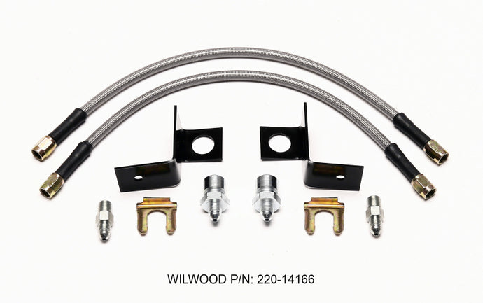Wilwood Flexline Kit 14 inch -3 M10-1.00 IF 1/8 NPT Straight Brake Line Kits Wilwood