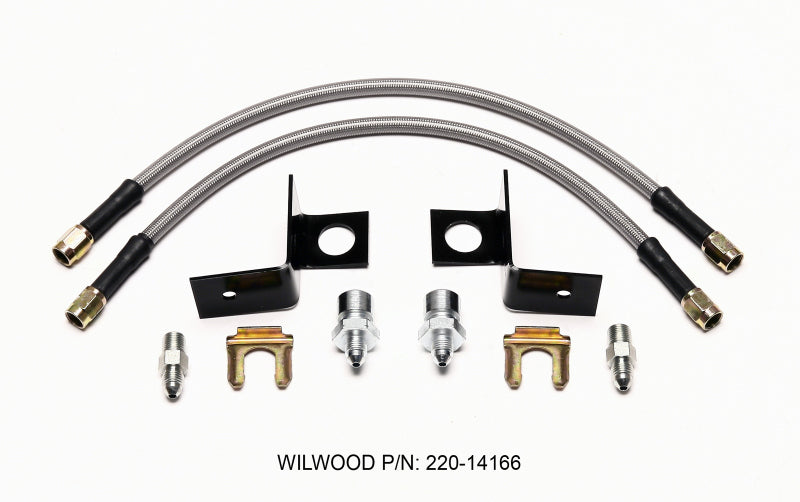 Wilwood Flexline Kit 14 inch -3 M10-1.00 IF 1/8 NPT Straight Brake Line Kits Wilwood
