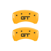 Load image into Gallery viewer, MGP Rear set 2 Caliper Covers Engraved Rear GT Yellow finish black ch Caliper Covers MGP

