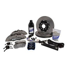 Load image into Gallery viewer, EBC Racing 12-17 Ford Fiesta ST MK7 1.6L Turbo Anodized Apollo-4 Calipers 300mm Rotors Front BBK Big Brake Kits EBC   
