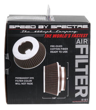 Load image into Gallery viewer, Spectre Adjustable Conical Air Filter 2-1/2in. Tall (Fits 3in. / 3-1/2in. / 4in. Tubes) - Black Air Filters - Universal Fit Spectre
