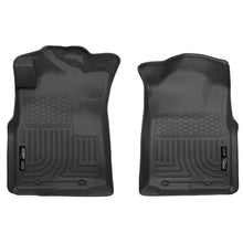 Load image into Gallery viewer, Husky Liners 05-15 Toyota Tacoma Crew/Extended/Standard Cab WeatherBeater Front Black Floor Liners Floor Mats - Rubber Husky Liners

