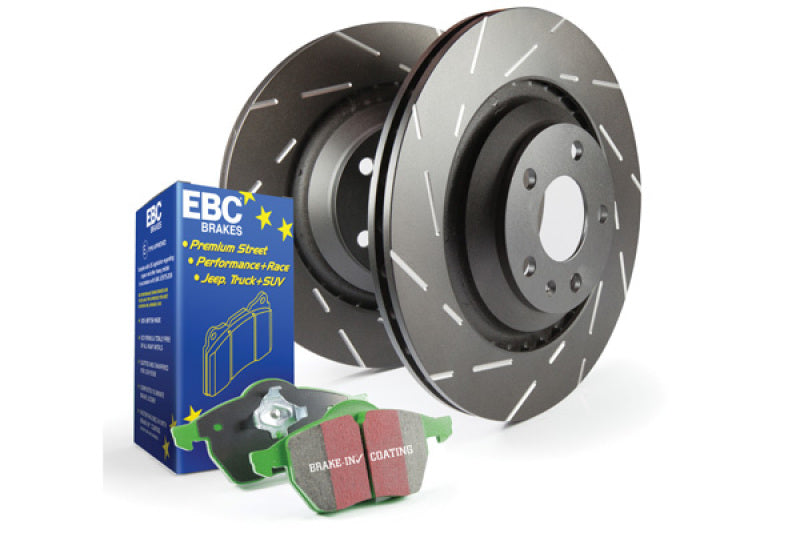 EBC S2 Kits Greenstuff Pads and USR Rotors Brake Rotors - Slotted EBC   