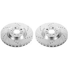 Load image into Gallery viewer, Power Stop 04-07 Volvo S60 Front Evolution Drilled &amp; Slotted Rotors - Pair Brake Rotors - Slot &amp; Drilled PowerStop
