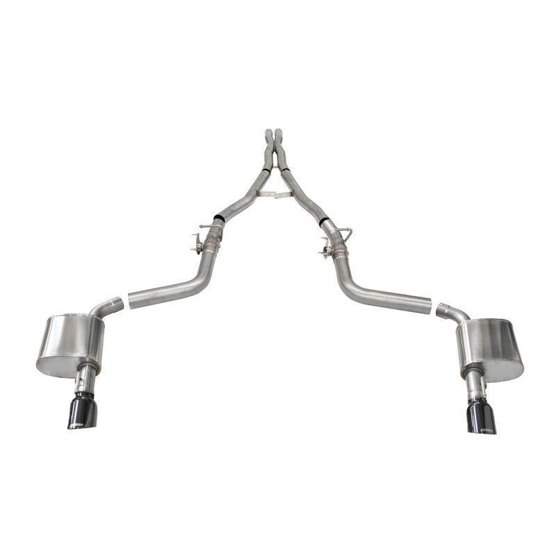 Corsa 2015-2023 Charger SRT/Hellcat/Redeye 2.75in Valved Catback DRE w/ Single 4.5in Blk PVD Tips Catback CORSA Performance