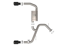 Load image into Gallery viewer, aFe Takeda Hyundai Elantra N 22-23 L4-2.0L (t) 3in SS Axle-Back Exhaust System w/ Black Tips Axle Back aFe
