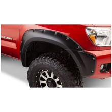Load image into Gallery viewer, Bushwacker 12-15 Toyota Tacoma Fleetside Pocket Style Flares 4pc 73.5in Bed - Black Fender Flares Bushwacker
