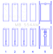 Load image into Gallery viewer, King GM 265/283/302/327 8 Cyl (Size STD) Main Bearing Set Bearings King Engine Bearings
