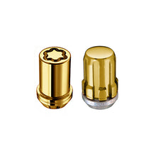 Load image into Gallery viewer, McGard SplineDrive Tuner 4 Lug Install Kit w/Locks &amp; Tool (Cone) M12x1.25 / 13/16 Hex - Gold (CS) Lug Nuts McGard
