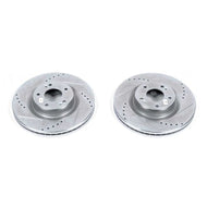 Power Stop 10-16 Hyundai Genesis Coupe Front Evolution Drilled & Slotted Rotors - Pair | JBR1531XPR