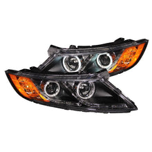 Load image into Gallery viewer, ANZO 2011-2013 Kia Optima Projector Headlights w/ Halo Black (CCFL) Headlights ANZO
