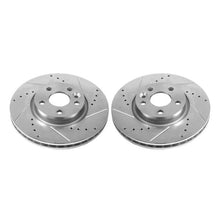 Load image into Gallery viewer, Power Stop 12-15 Land Rover Range Rover Evoque Front Evolution Drilled &amp; Slotted Rotors - Pair Brake Rotors - Slot &amp; Drilled PowerStop
