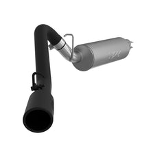 Load image into Gallery viewer, MBRP 97-99 Jeep Wrangler (TJ) Inline-4 2.5L, Inline-6 4.0L 2 1/2in Cat Back Single Side Black Coated Catback MBRP
