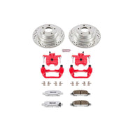 Power Stop 98-03 Subaru Forester Rear Z26 Street Warrior Brake Kit w/Calipers Brake Kits - Performance D&S PowerStop   