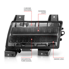 Load image into Gallery viewer, ANZO 2018-2021 Jeep Wrangler LED Side Markers Chrome Housing Smoke Lens w/ Seq. Signal Sport Bulb Lights Corner ANZO

