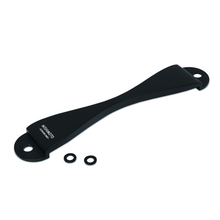 Load image into Gallery viewer, Mishimoto Subaru CNC Battery Tie-Down - Black Battery Tiedowns Mishimoto
