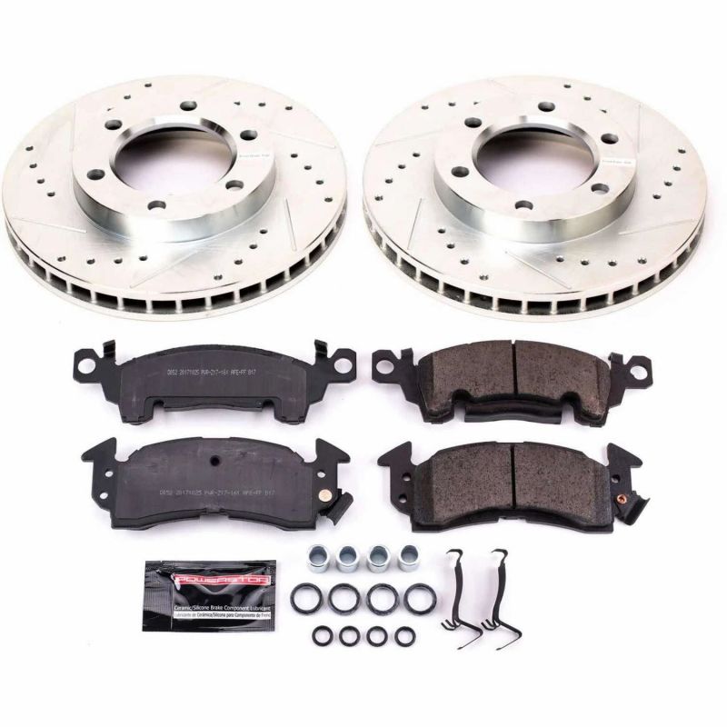 Power Stop 71-74 Chevrolet Blazer Front Z23 Evolution Sport Brake Kit Brake Kits - Performance D&S PowerStop   