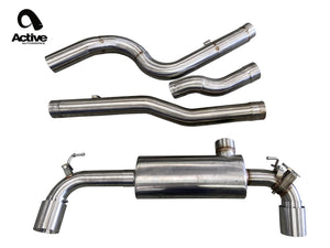 SUPRA PERFORMANCE REAR EXHAUST BY ACTIVE AUTOWERKE Exhaust ACTIVE AUTOWERKE Black Stainless  