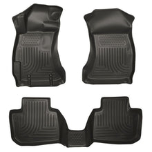 Load image into Gallery viewer, Husky Liners 14 Subaru Forester Weatherbeater Black Front &amp; 2nd Seat Floor Liners Floor Mats - Rubber Husky Liners
