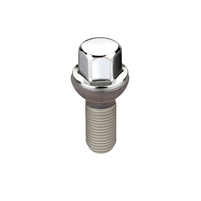 McGard Hex Lug Bolt (Radius Seat) M14X1.5 / 17mm Hex / 35.4mm Shank Length (Box of 50) - Chrome Wheel Bolts McGard
