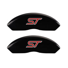 Load image into Gallery viewer, MGP 4 Caliper Covers Engraved Front &amp; Rear No bolts/ST Black finish silver ch Caliper Covers MGP
